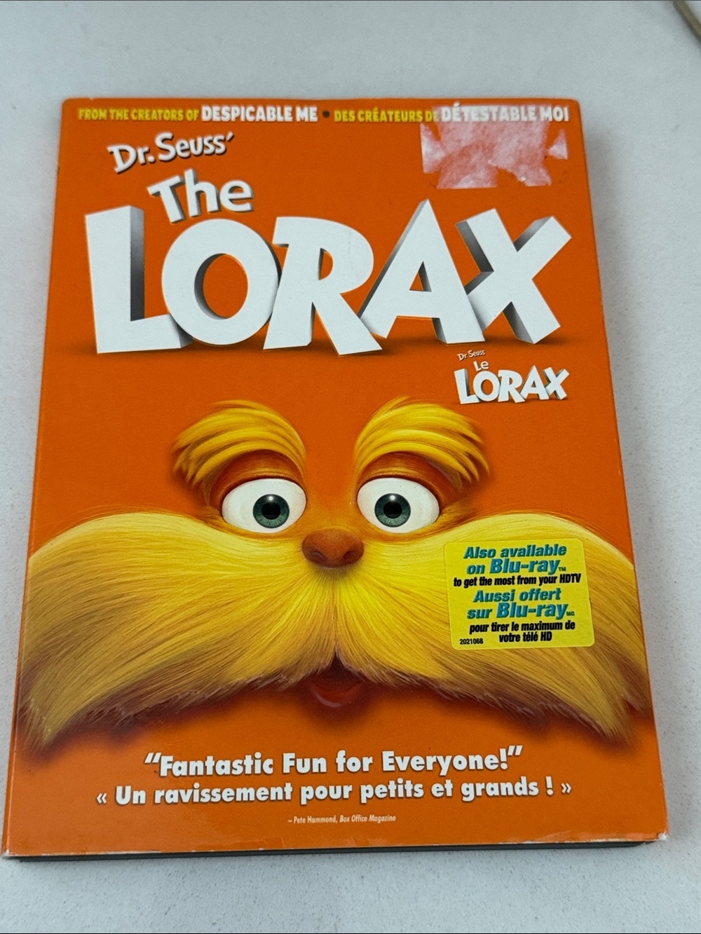 Dr. Seuss’ The Lorax DVD with dust cover